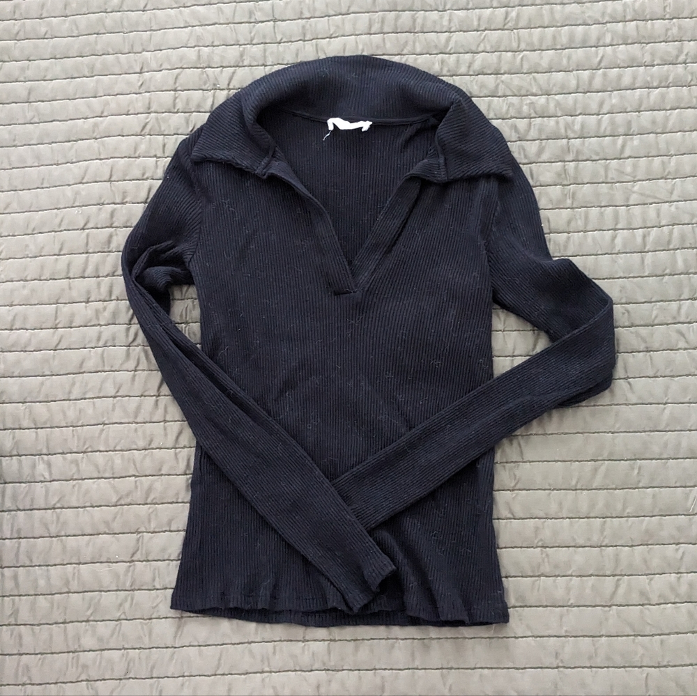 Black Long Sleeve Top